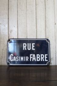 フランス アンティーク ホーロー サイン プレート 看板 公共 標識 注意